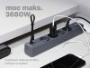 Listwa zasilająca antyprzepięciowa TRACER Power Line+ mobile ready 1.5 m (4 gniazda + 1x USB A+ 1x Type C, PD20W)